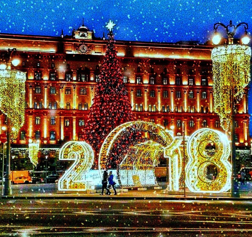 Оформление улиц на Новый год, фото